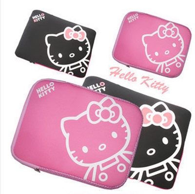 Hello Kitty笔记本内胆包14 15寸 KT卡通粉色内包超柔软潜水衣料
