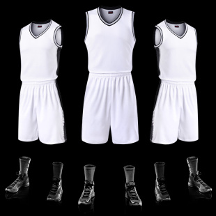 马刺队篮球服 运动服男定制 女款男球服套装空版篮球队服DIY