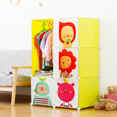 简易宝宝衣柜儿童组合衣物收纳柜婴儿储物柜塑料小孩日式整理柜
