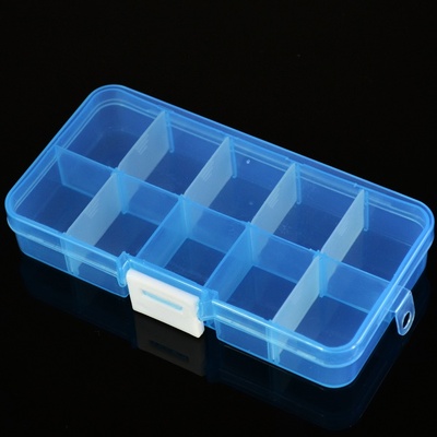 韩版可拆卸饰品盒 透明收纳盒 塑料首饰盒 整理储物盒10-24格多款