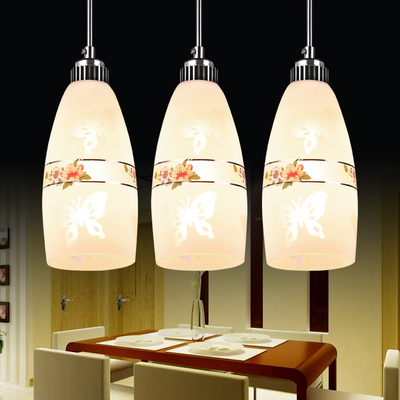 天天特价餐桌餐厅吊灯三头创意个性现代简约LED饭厅单头吧台温馨
