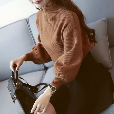 2015韩版秋冬新款女装针织衫套头衫