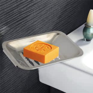 【天天特价】浴室沥水香皂盒肥皂架304不锈钢壁挂置物架皂碟