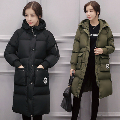 2016冬季韩版学生棉衣棉服女中长款宽松显瘦大码女装时尚潮流外套