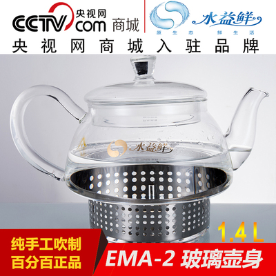 水益鲜厂家直销养生磁化玻璃壶 EMA-2 玻璃壶 配件 质保包邮