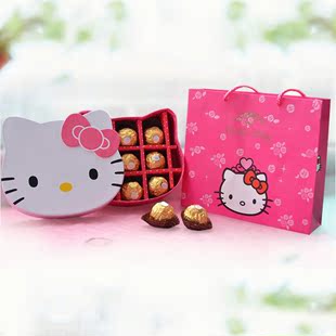 凯蒂猫hello kitty公仔巧克力花束 送女友闺蜜生日礼物创意礼品