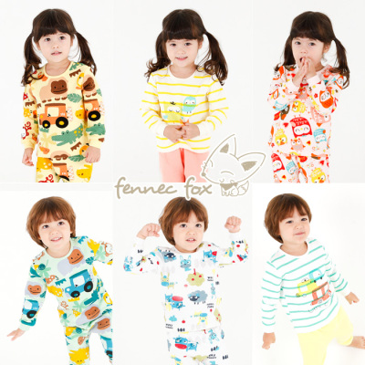 15冬新款韩国进口儿童内衣三层保暖婴幼儿宝宝内衣保暖加厚套装