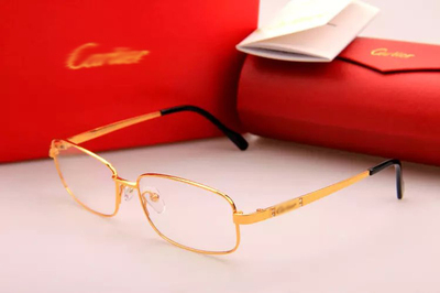 松鹤 高档定制纯钛23K镀金全框眼镜架中年男款商务渐进片老花镜