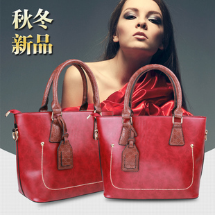 欧迪莎热销女包新款大包休闲手提包铆钉日韩女士包袋 皮具