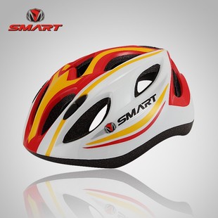 正品SMART儿童骑行头盔山地车安全帽男女儿童 自行车头盔护具包邮