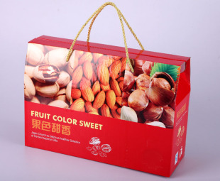 果色甜香 干果礼盒坚果包装箱年货打包箱批发定做可印logo