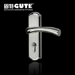固特GUTE正品牌现代纯正不锈钢单舌室内卧室静音房门锁5001-026