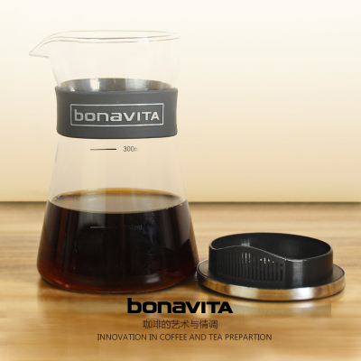 Bonavita博纳维塔 新款玻璃咖啡分享壶手冲滴漏式400ml咖啡壶