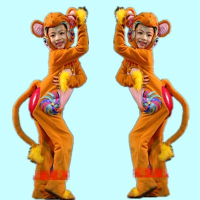 儿童小猴子服装 金丝猴演出服装幼儿孙悟空表演服儿童卡通动物服