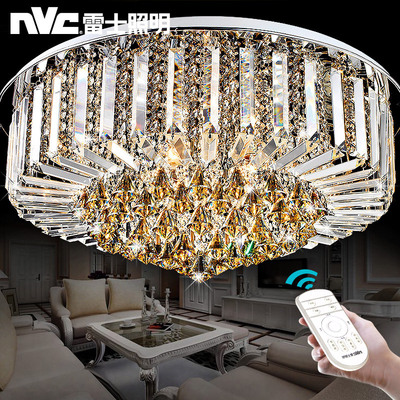 雷士照明LED吸顶灯圆形客厅水晶灯现代简约灯具灯饰奢华大气
