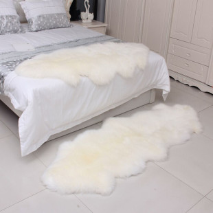 澳洲纯羊毛地毯卧室床边客厅整张羊皮宜家沙发垫坐垫飘窗欧式定做