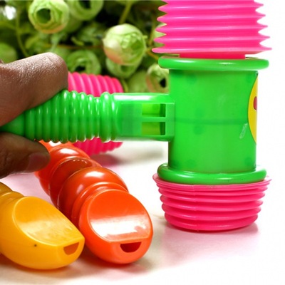 创意塑料气小锤子 带口哨 儿童乐器笛子 婴幼儿玩具 批发 新奇特