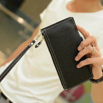 韩版潮流男式女士通用钱包 时尚长款钱夹 中长款钱包零钱袋卡片包