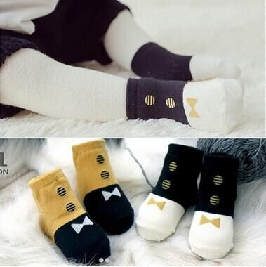 韩国秋冬季新款全棉男女儿童袜婴儿宝宝防滑袜子