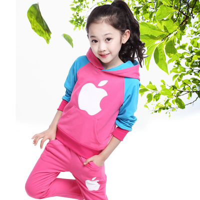 女童套装秋季2015新儿童卫衣两件套中大童秋款运动服休闲韩版套装