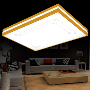 led现代客厅吸顶灯长方形大气 温馨卧室灯变色房间灯简约遥控灯饰
