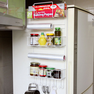 欧润哲 厨房收纳架置物架 创意冰箱挂架侧壁挂架 调味料架整理架