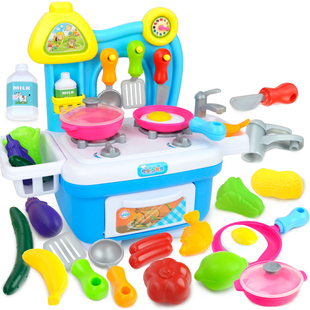 儿童过家家玩具女孩男宝宝仿真做饭厨具厨房套装2-3-4-5-6岁玩具