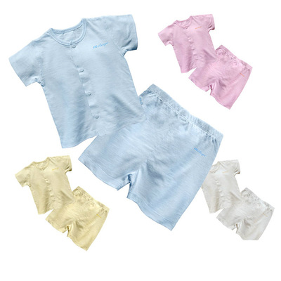 婴儿短袖t恤套装纯棉夏装男女宝宝衣服装夏季婴幼儿0-1岁用品短裤