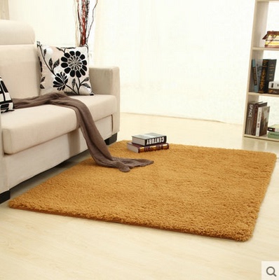 特价客厅茶几卧室简约满铺纯色北极绒床边地毯吸水加厚防滑长方形