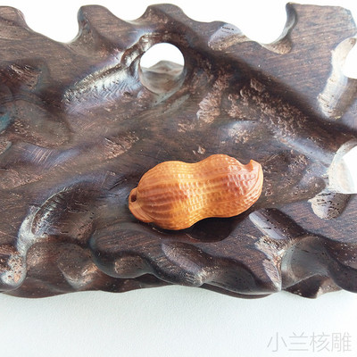 橄榄核雕刻手串橄榄胡南工苏工名家单件单颗花生精品手机挂件饰品