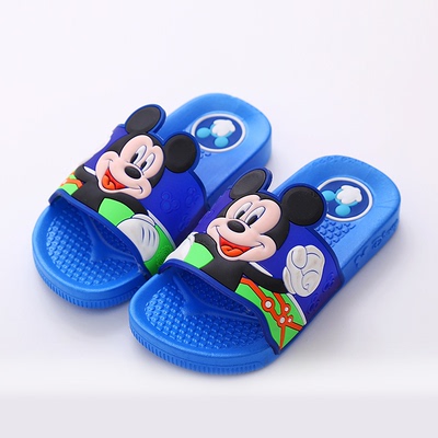 米奇男女儿童拖鞋夏季凉拖鞋防滑浴室迪士尼可爱室内小孩居家拖鞋