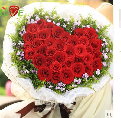 生日红玫瑰全国包头鲜花速递呼和浩特通辽鲜花店同城乌海赤峰送花