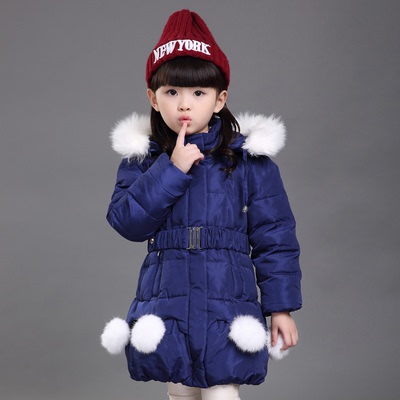 2015冬季新款正品童装女童羽绒服中长款加厚保暖韩版儿童羽绒服