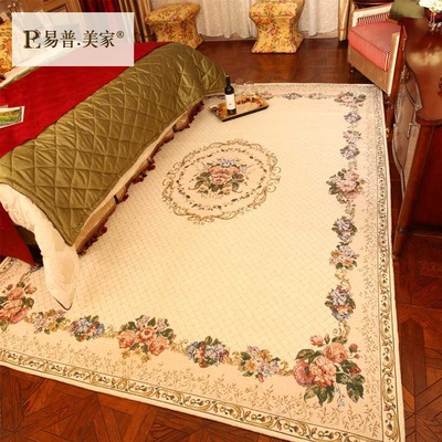 美式地毯 田园地毯卧室床边毯 欧式田园现代混搭 客厅地毯 推荐