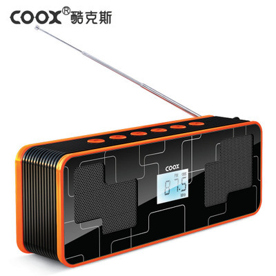 Coox/酷克斯 C2插卡U盘晨练广场舞音箱便携老人小音响FM收音机