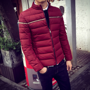 2015新款韩版立领时尚棉衣男个性修身夹克棉袄加厚冬装男士外套潮
