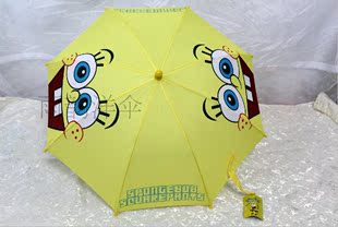 儿童卡通雨伞创意海绵宝宝童伞 朵拉长柄男女晴雨伞