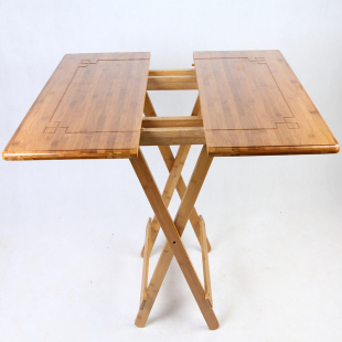 简易折叠桌餐桌宜家实木圆桌吃饭桌子4-6人户外便携式小方桌特价