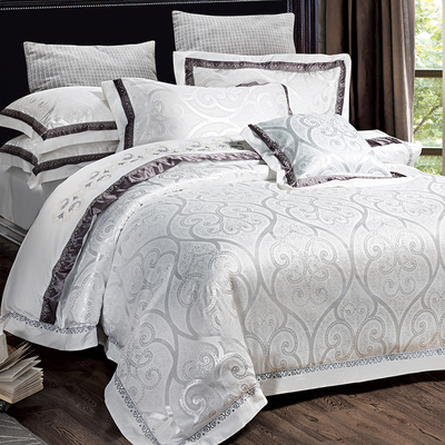 夏季欧式家纺床单四件套纯棉床上用品1.8/2.0m床全棉天丝被套双人