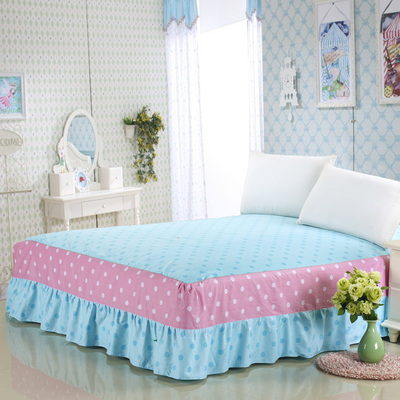 全棉印花床罩1.5米1.8米2米1.2米床垫罩防滑床裙纯棉床群床套单件