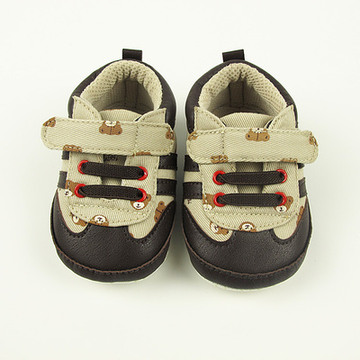 拉比正品2015春秋新款婴童舒适学步鞋小熊粘扣婴儿鞋 LOEBZ36531