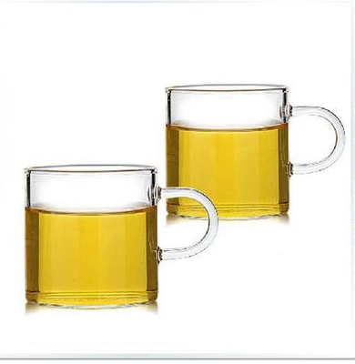 玻璃茶杯功夫茶杯玻璃茶具品茗杯带把花茶杯咖啡杯小茶杯茶碗加厚