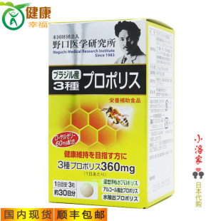 日本代购原装野口医学研究所巴西产3种 蜂胶 进口保健品