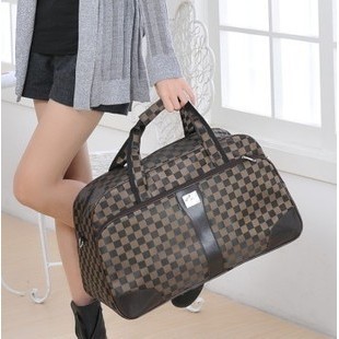 新款男女通用手提大容量旅行包行李袋 耐用商务印花肩带收纳包袋