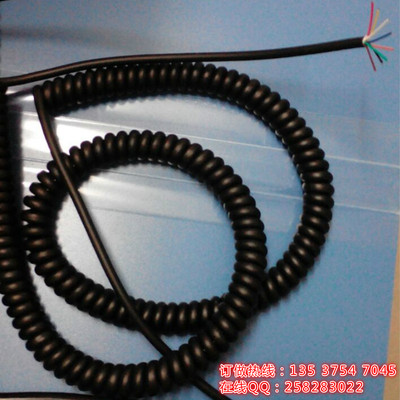电缆/弹簧电线; 螺旋线 连接线 螺旋电缆 OD：4MM超细线径11芯线