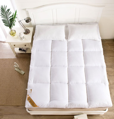 羽绒床垫加厚双人学生榻榻米床褥子酒店可折叠软1.5m1.8米床护垫