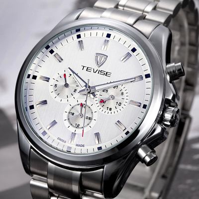 瑞士新款男士手表全自动机械表镂空多功能男表商务精钢带防水腕表