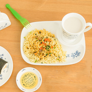 韩式青花蔓陶瓷分餐盘 西餐下午茶点心盘子