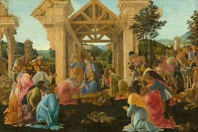 Botticelli07 波提切利 朝拜耶稣