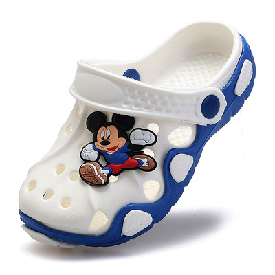 2夏季3迪士尼米奇儿童凉鞋女童拖鞋包头男童鞋凉拖鞋1-5岁4洞洞鞋